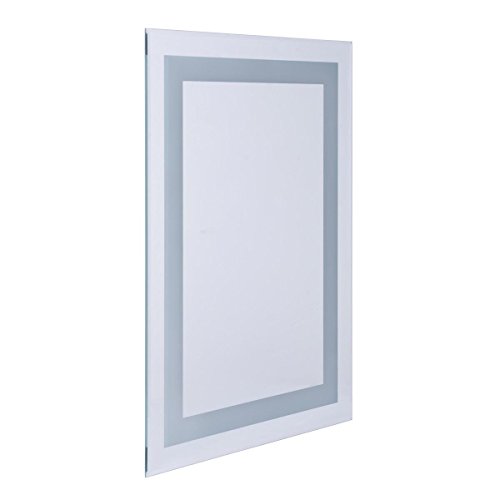 Aquariss 700 x 500mm Illuminated LED Bathroom Mirror with Demister IP44