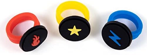 SHK HeroForce Power Rings: Fire, Electricity, and Light