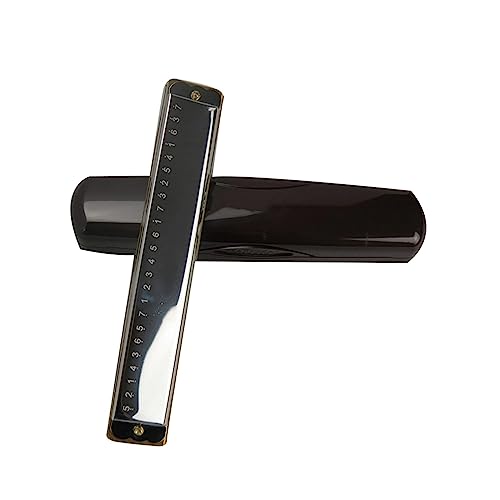 PacuM Harmonica by Instrument Key 24 trous Harmonica Professional Tremolo Harmonica Harp 24 Hole C Key avec étui Harmonica - Les Beatles, Paul McCartney, John Lennon, RIngo Starr, George Harrison PacuM Harmonica by Instrument Key 24 trous Harmonica Professional Tremolo Harmonica Harp 24 Hole C Key avec étui Harmonica – Image 3