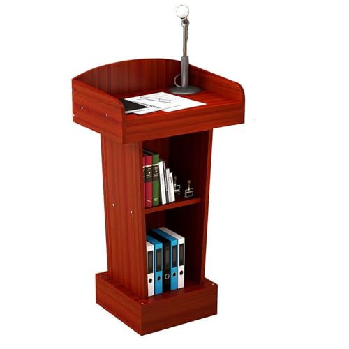 Atril de madera para presentaciones, iglesia, escuela y seminarios, escritorio de recepción de pie para conferencias y cursos de formación
