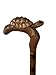 Turtle Head Hand-Carved Head Designer Walking Cane - Wooden Hand Carved Walking Cane - Premium Wood Carved Walking Stick Cane - 36