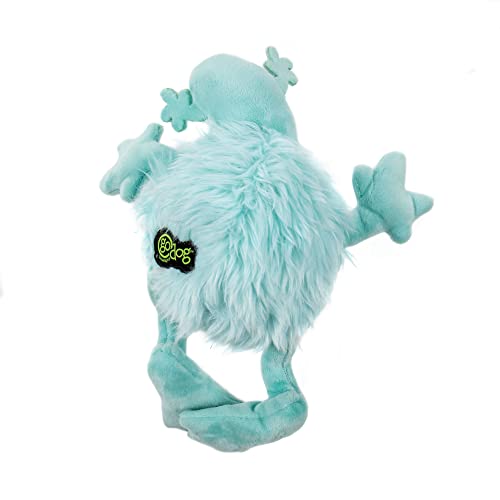 Image of goDog PlayClean Germs Squeaky Plush Dog Toy with Odor-Eliminating Essential Oils, Chew Guard Technology - Seafoam, Small