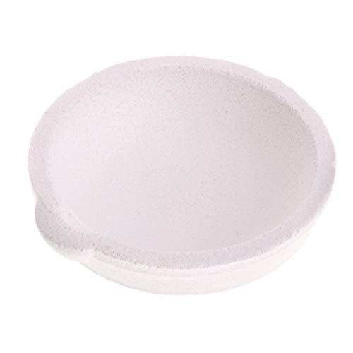 DEARLOYEA Tigela de quartzo de 250 gramas, cadinho para derretimento, prata, platina, ouro