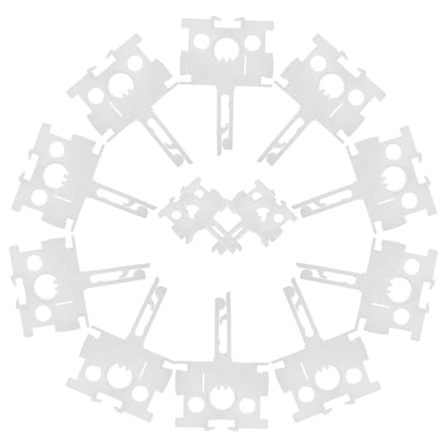 GRIRIW 12pcs Vertical Blind Carrier with Stem Plastic Vertical Blind Parts for Easy Repair and Replacement Compatible