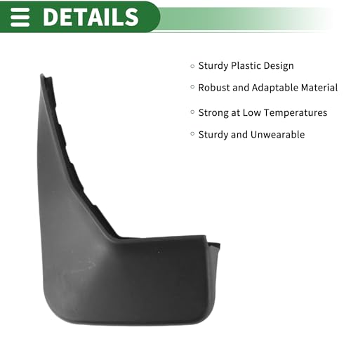 Image of Motoforti Mud Flaps Splash Guards Mud Guards for Ford Fiesta(Saloon) 2015-2016 W /Mount Accessories