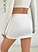 Womens High Waist Bodycon Mini Skirt Casual Summer Fashion Skort White