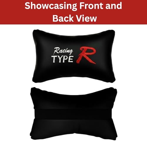 Image of Adroitz Car Neck Rest Pillow Set of 2 - Ergonomic Breathable Seat Headrest Cushion for Driving - Universal Fit Interior Accessory for Neck Support & Head Rest - Premium Car Pillow for Seat Comfort