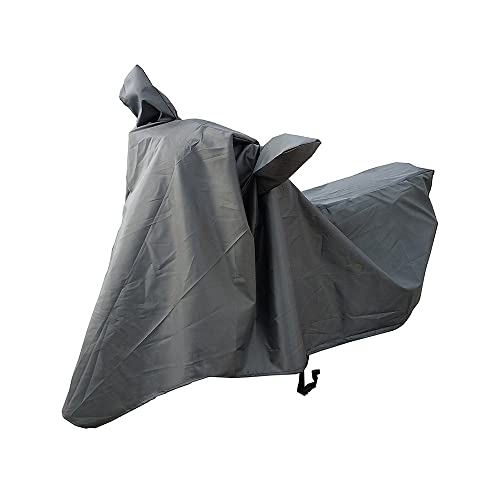 Image of Oshotto Water and Dust Proof Double Mirror Pocket Spyro Bike Body Cover Compatible with Tvs Wego (Grey)