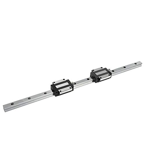 SurPrecision ���j�A���[�� HSR25 2500mm/98.43�C���` �����` ���j�A���[�V�����K�C�h���[�� 1�� + �L�����b�W�x�A�����O�u���b�N (CA) 2�� DIY�v���W�F�N�g�p CNC�}�V����3D�v�����^�[�p