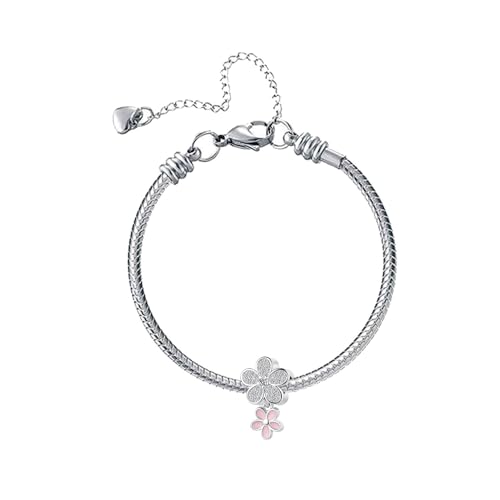 Pink Sparkling Flower Ladybug Butterfly Charms fits Pandora Charms Bracelets for Women Birthday Dangle Jewelry Gifts2