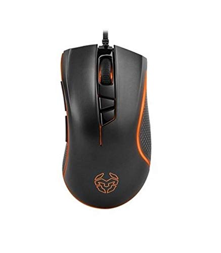 Krom Khuno USB Óptico 5000DPI Mano Derecha Negro