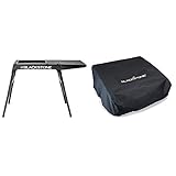 Blackstone 5013 Universal Griddle Stand, Size 17"/22" Leg Side Shelf is Made to fit Either The 17" or 22" Table Top, Black & 1720 Tabletop Griddle Cover and Carry Bag Set - 17"