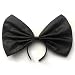 Officially Liscensed superstar singer SIA style Costume Wig Hair Accessory large black bow Headpiece Headband Big Bow Bowknot Headdress for women girl Cosplay Halloween party