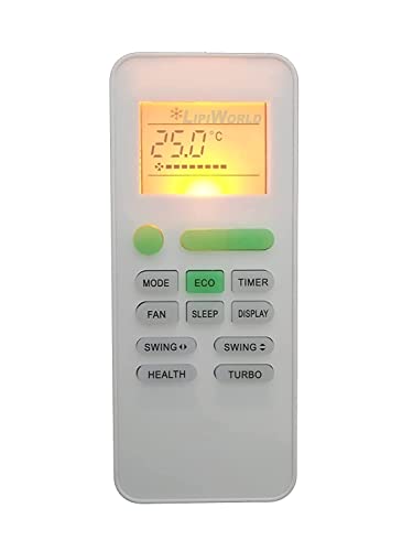 Image of LipiWorld 145 AC Remote Control with Display Light (Old Exactly Same Will Only Work) Compatible for MARQ AC Remote with Backlight