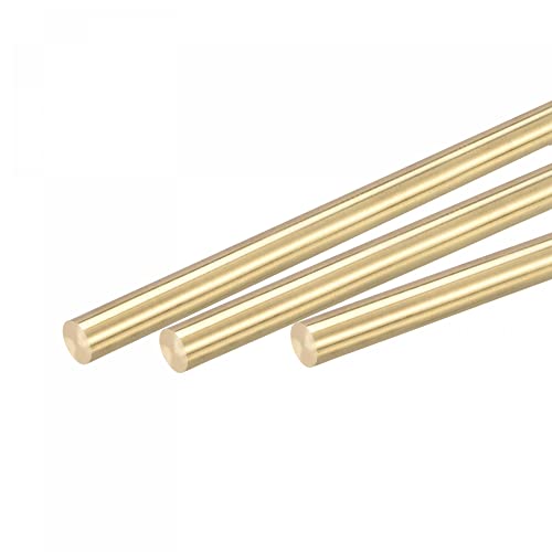 Tige Laiton Pleine Ronde 10 Mm Diamètre X 450 Mm - Barre Solide Pour Modélisme RC, Bricolage, Artisanat - Pack 1
