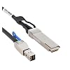 0.5M External MI NI S*A*S HD SFF-8644 to QSFP SFF-8436 Copper Passive Cable for NetApp