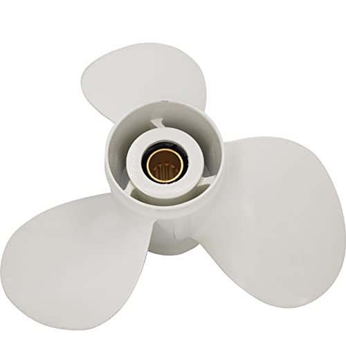 Image of 11 5 /8x11-G Boat Propeller for Yamaha - for Yamaha Outboard Engines T25 30hp 40hp 50hp 55HP 60hp Replace 69W-45947-00-00 663-45947-02-EL,13 Spline Tooth - Aluminum Outboard Propeller
