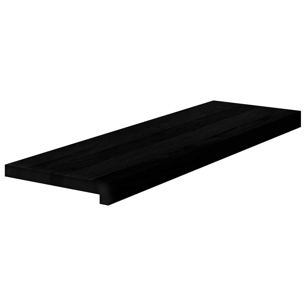 Générique Stopnie schodowe z litego dębu 2 sztuki ciemnobrązowy 80x25x2 cm, stopnie z litego drewna na schody i parapet