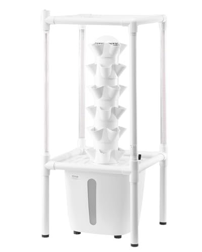 Comparison: Best Ro System For Growing 8 VEVOR Hydroponic Growing System with Grow Light, 30 Pods Vertical 6 Tiers Hydroponic Tower, Home Hydronic Garden with Water Pump, Plants Germination Kit for Indoor Herbs, Fruits and Vegetables