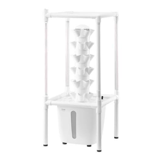 VEVOR Hydroponic Growing System with Grow Light, 30 Pods Vertical 6 Tiers Hydroponic Tower, Home Hydronic Garden with Water Pump, Plants Germination Kit for Indoor Herbs, Fruits and Vegetables