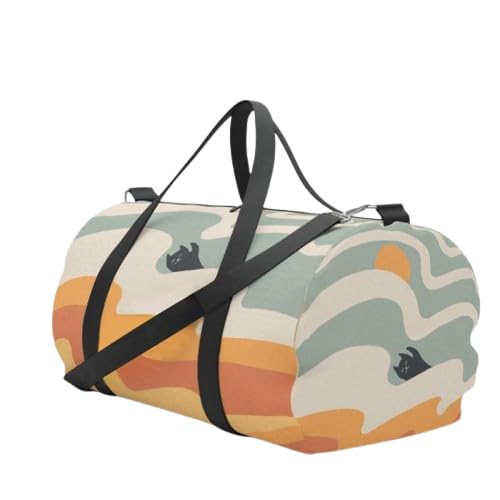 Duffel Gym Bag,Your Ultimate Workout Companion | Seacat Design Duffle Bag for Travel | Compact,Stylish and Comfortable for Travelling-image-23