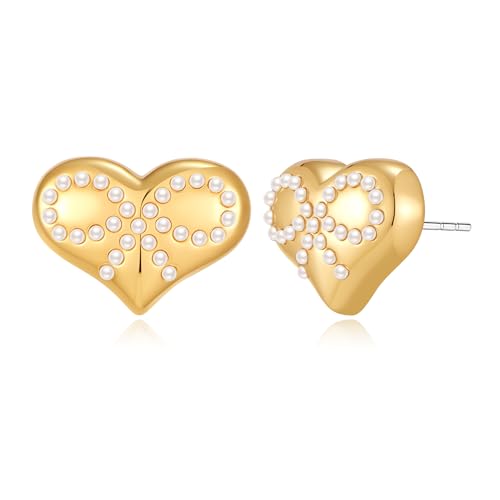 Lnmoieu 14K �����b�L ���{���C�������O �����p ��i �V���v�� �n�[�g �X�^�b�h �C�������O �����p �W���G���[ �M�t�g, �^�J, �W�F���X�g�[���Ȃ�