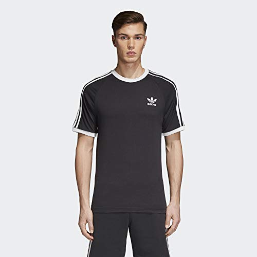 adidas 3-Stripes tee T-Shirt, Hombre, Black, S