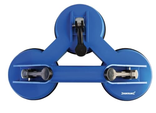 Silverline 868582 Triple ventouse de pare-brise, Bleu