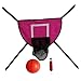 SM SunniMix Mini Basketball Hoop for Trampoline Lightweight Backboard Sports Toy Outdoor Goal Game Waterproof Basketball Stand Rose Red, with a Ball