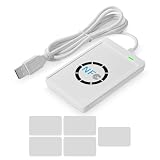 NFC Reader, NFC Lesegerät Writer NFC ACR122U ISO 14443A/B Writer, 424 Kbps Geschwindigkeit Contactless NFC Writer Software mit Weißer Farbe IC-Karte