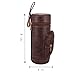 AMANCY Classy Cylindrical Hand Carry Cigar Case with Premium Cutter and Rest , Cedar Wood Lined Travel Cigar Holder Humidor kit with Built-In Hygrometer, Long Humidifier, and Dropper