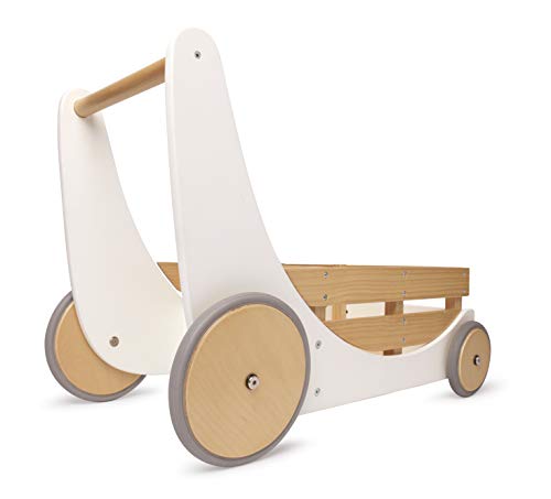 Image of Kinderfeets, Toy Box, 2-in-1 Toy Storage and Walker with Bamboo Accent, Convenient and Classy Design