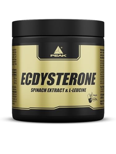 PEAK Ecdysteron - 120 Kapseln I 30 Portionen I 100mg Beta Ecdysteron pro Portion I Spinatextrakt I pflanzliches Steroidhormon I mit L-Leucin