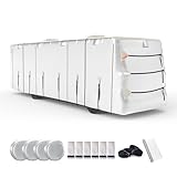 FRUNO Oxford Fabric Class A RV Cover Fits 30'-33' Waterproof Rip-Resistant Anti-UV...