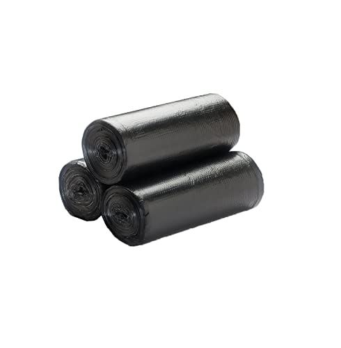 Image of Kitchenwell Medium 90 Garbage Bags /Trash Bags /Dustbin Bags, 19x21 Inches Black (3 Roll, Per Roll 30 Piece)