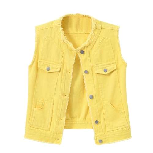 Gilet en jean femme pour un look d'été décontracté chic