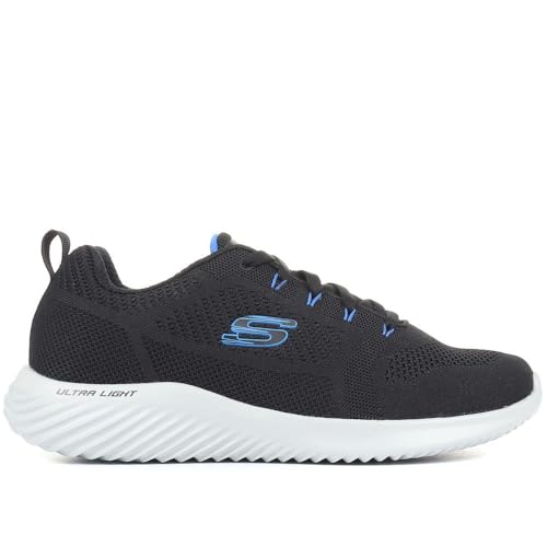 Image of Skechers Men Bounder Rinstet Sneakers Black /Blue, 6 UK