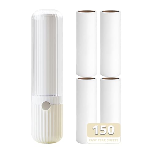 Sgdazo Compact Lint Roller with 150 Sheets - Portable Pet Hair Remover for Clothes, Furniture, Home...
