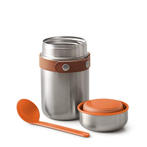 black+blum Food Flask - 400 ml lunchbeker, roestvrij staal/veganistisch leer, één maat, 2 - Image 4