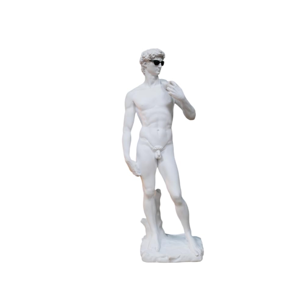 Gifts Direct 2 U Cool Dave Michelangelo David Statue With Sunglasses White Resin Ornament from B&Q