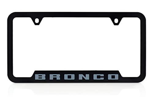 Ford Bronco UV Printed License Plate Frame - Area 51 (Blue/Grey)
