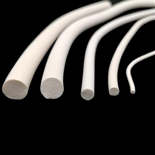 Cordón de sellado VMQ en esponja de silicona blanca de alta flexibilidad para juntas de 12mm 5