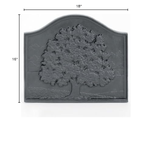 18" x 16" Small Oak Fireback