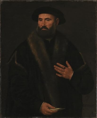 Cuadro en lienzo Ritratto di un uomo decoración clásica de salón 60x90cm