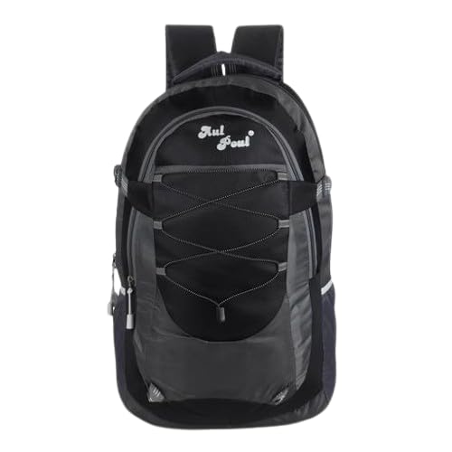 35 L Black Casual Waterproof Laptop Bag/backpack For Men Women Boys Girls/office School College Teens & Students (Black & Grey)-image-20