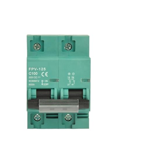 Disjoncteur DC 800V 125A 2P pour courbe PV C protection panneau solaire