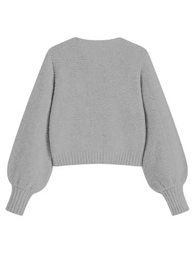 Lianlive Women's Bow Tie Front Cardigan Sweater Long Sleeve Knit Sweaters Top Open Front Chunky Coat Knitwear2