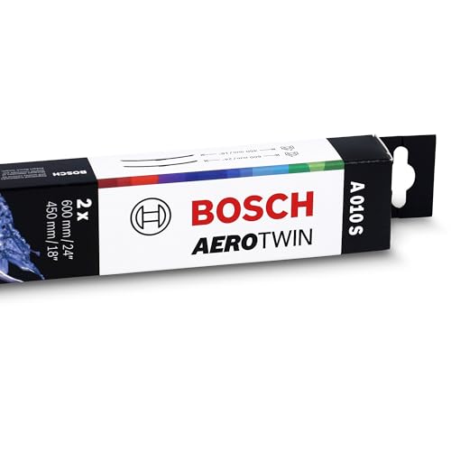 Image of BOSCH 3397014010 AeroTwin Wiper Blade Combo - Set of 2 (24 inch& 18 inch) Pinch Tab | Driver and Passenger Side Original Equipment Replacement Blades