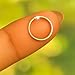 Gold Nose Ring - Tiny Thin 20 Gauge 7mm Nose Hoop - Small 14k Gold Filled Nose Piercing Jewelry For Women - Handmade Nose Rings Hoops - Gift Ready