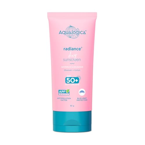 Aqualogica Radiance+ Dewy Sunscreen with Watermelon & Niacinamide with SPF 50 & PA+++ – 80g